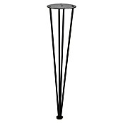 Rei Pata para muebles Quad (Ø x Al: 10 x 40 cm, Acero, Negro) | BAUHAUS