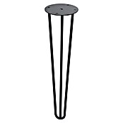 Rei Pata para muebles Tri (Ø x Al: 10 x 40 cm, Acero, Negro) | BAUHAUS