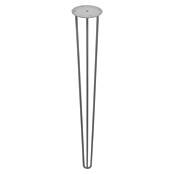 Rei Pata para muebles Tri (Ø x Al: 10 x 71 cm, Acero, Plateado) | BAUHAUS
