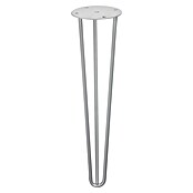 Rei Pata para muebles Tri (Ø x Al: 10 x 40 cm, Acero, Plateado) | BAUHAUS