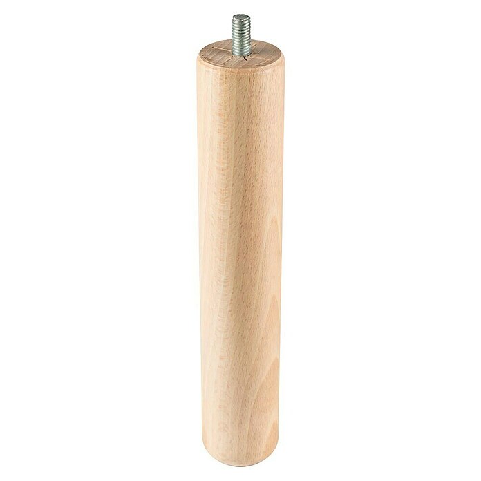 Pata para muebles (Ø x L: 47 mm x 25 cm, Haya)