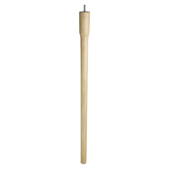 Rei Pata para muebles - Ø x L: 4,6 x 70 cm, Capacidad de carga: 30 kg, Madera, Haya - Pata de mueble de madera clara con un perno metálico roscado para su fijación.