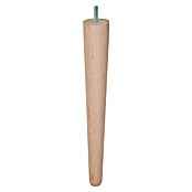 Pata para muebles (Ø x L: 48 mm x 33 cm, Haya)