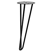 Rei Pata para muebles Tri (Ø x Al: 10 x 30 cm, Negro, Acero, 1 ud.) | BAUHAUS