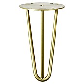 Rei Pata para muebles Tri (Ø x Al: 10 x 16 cm, Acero, Dorado) | BAUHAUS