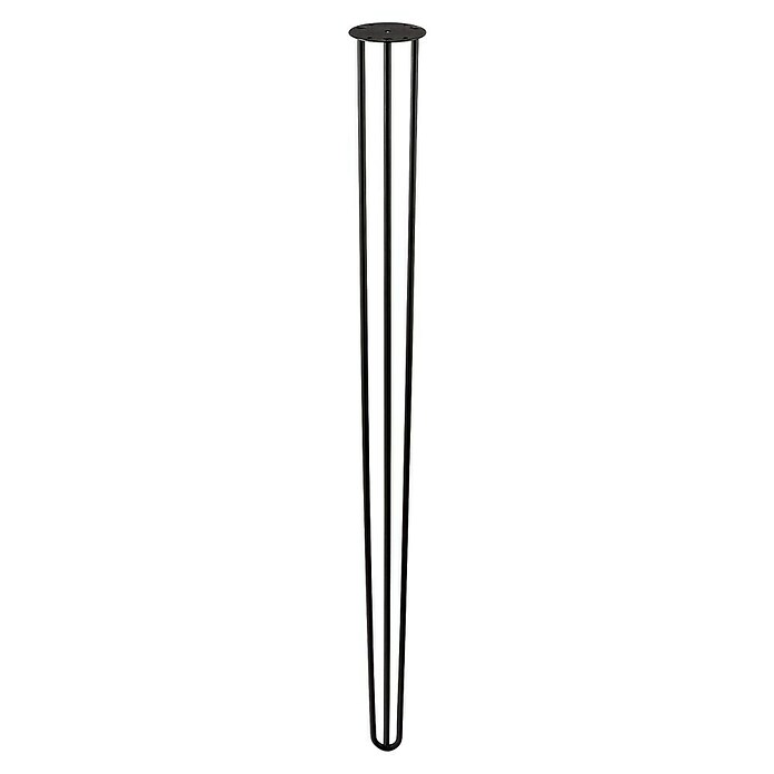 Rei Pata para muebles Tri (Ø x Al: 10 x 110 cm, Acero, Negro) | BAUHAUS