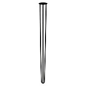 Rei Pata para muebles Tri (Ø x Al: 10 x 110 cm, Acero, Negro) | BAUHAUS