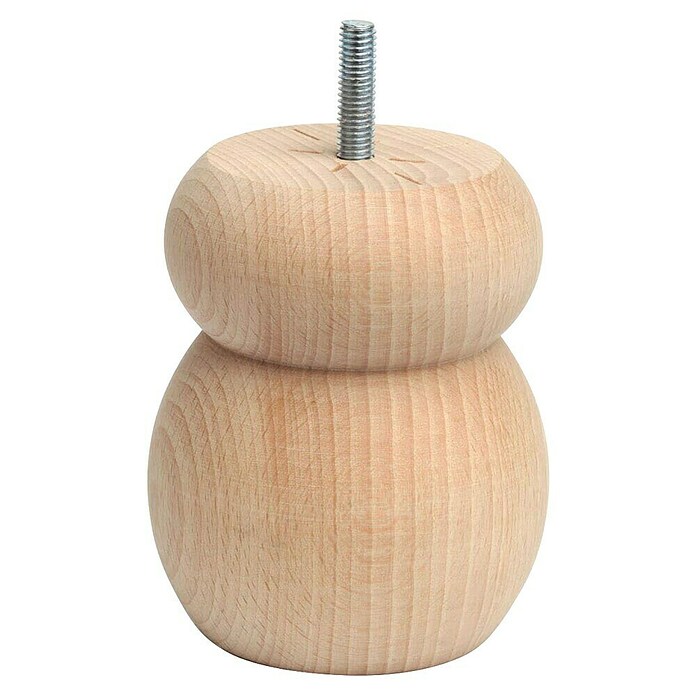 Rei Pata para muebles Bolas (Ø x Al: 10 x 8,5 cm, Capacidad de carga: 30 kg, Madera) | BAUHAUS