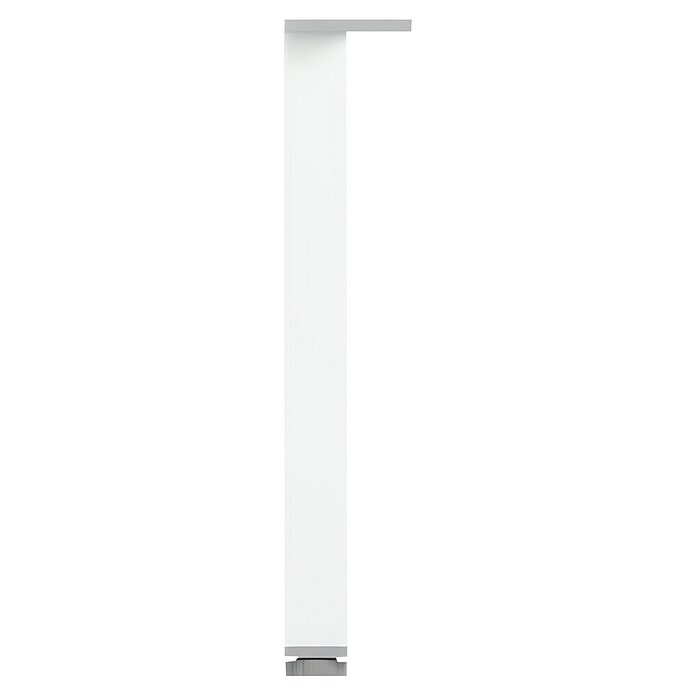 Pata para muebles (L x An x Al: 4 x 4 x 30 cm, Aluminio, Cromo, Cuadrado, 1 ud.) | BAUHAUS