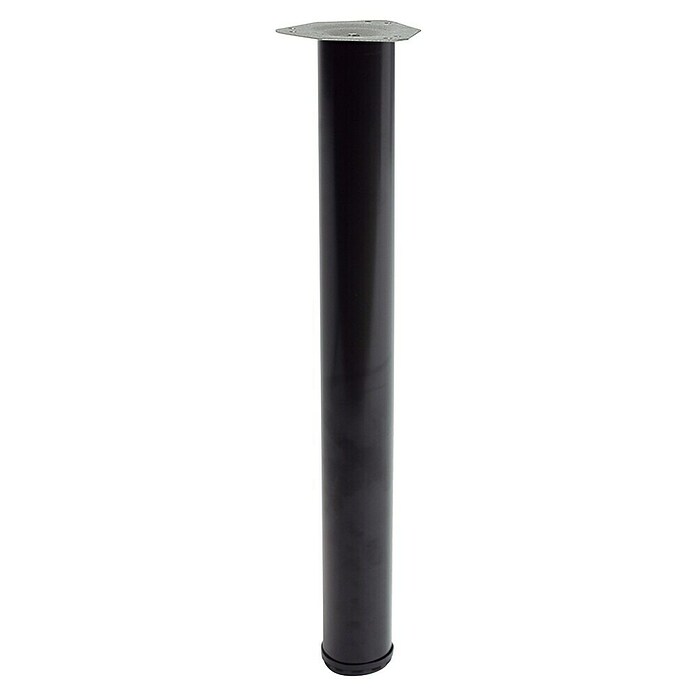 Pata para muebles (Ø x Al: 8 x 71,5 cm, Acero, Negro) | BAUHAUS