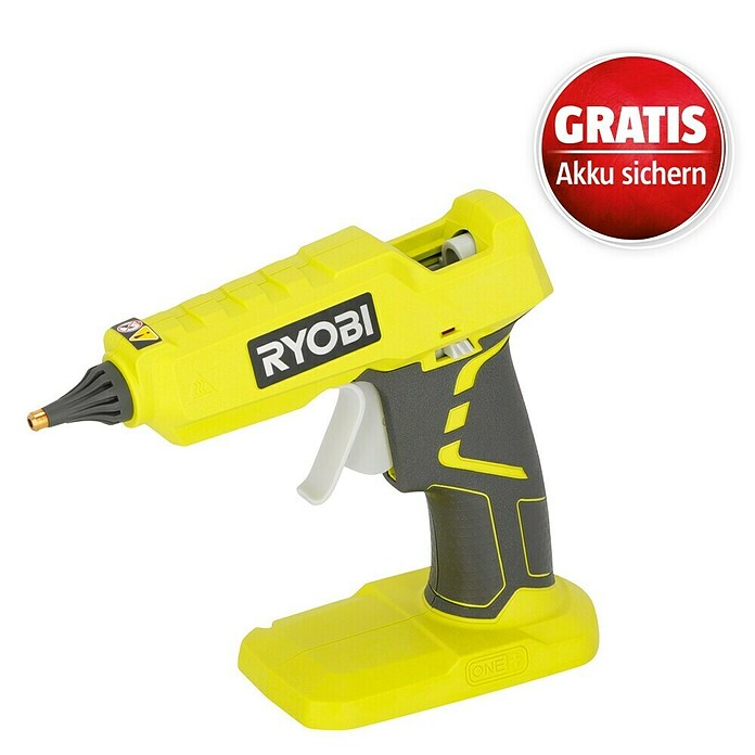 Ryobi ONE+ Akku-Heißklebepistole R18GLU (18 V, Li-Ionen, Ohne Akku)