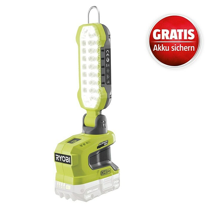 Ryobi ONE+ LED-Arbeitsleuchte R18ALP-0 (18 V, Li-Ionen, Ohne Akku, 900 lm) | BAUHAUS