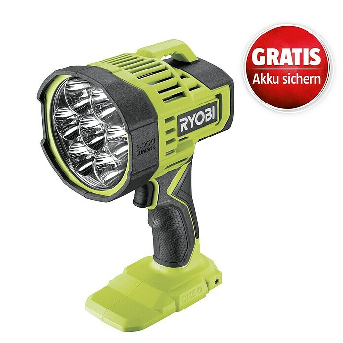 Ryobi ONE+ LED-Akkustrahler RLS18-0 (3.000 lm, 3-Stufen-LED) | BAUHAUS