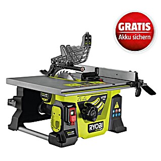 Ryobi ONE+HP Akku-Tischkreissäge RTBS18X-0 (18 V, Ohne Akku, Durchmesser Sägeblatt: 210 mm)