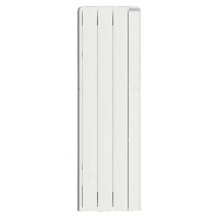 Corberó Emisor térmico - 500 W, Blanco, 9,5 x 33,5 x 58 cm, Fluido - Radiador blanco y elegante con paneles verticales, que ofrece un diseño moderno ideal para calentar espacios residenciales.
