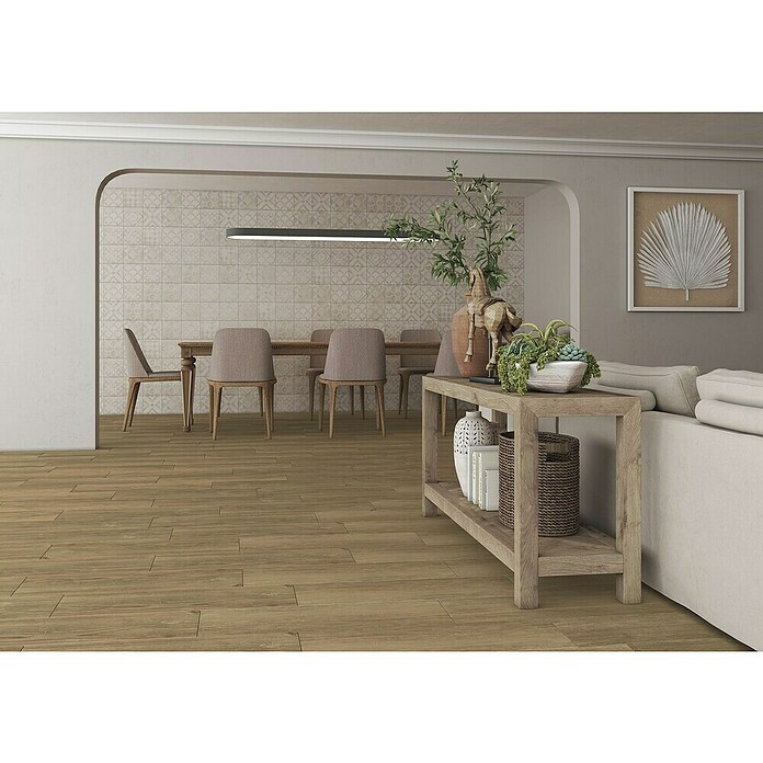 Tau ceramica Keramische tegel Rennes Umbar (20 x 75 cm, Umber / Bruin) | BAUHAUS