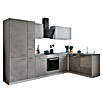 Respekta Winkelküche Malia Typ 4 (B x T: 310 x 172 cm, Beton, Mit Elektrogeräten) | BAUHAUS