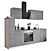 Respekta Singleküche Malia (Breite: 240 cm, Beton, Dekor Arbeitsplatte: Betonoptik) | BAUHAUS