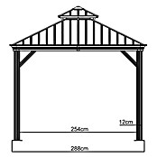 Sojag Pavillon Messina 10 x 12 (L x B: 363 x 298 cm)