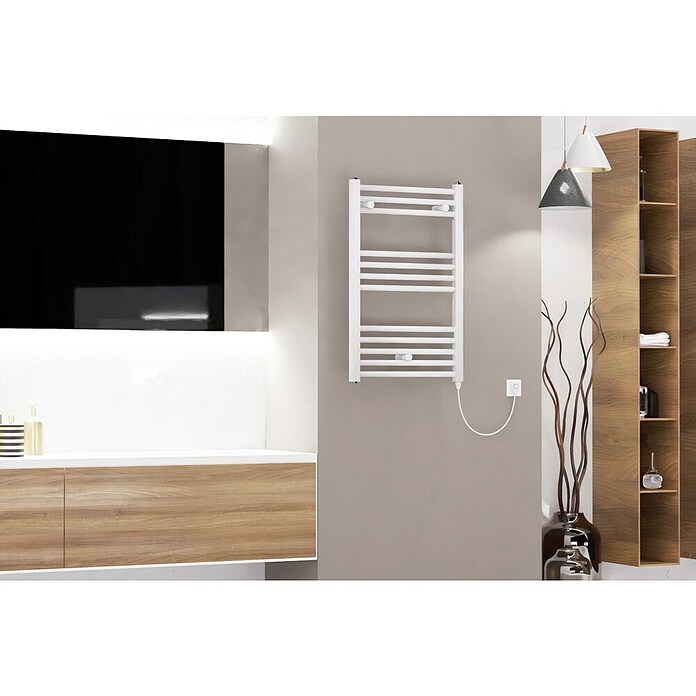 Rointe Radiador toallero eléctrico Elba CLV (An x Al: 55 x 77 cm, 300 W, Blanco) | BAUHAUS
