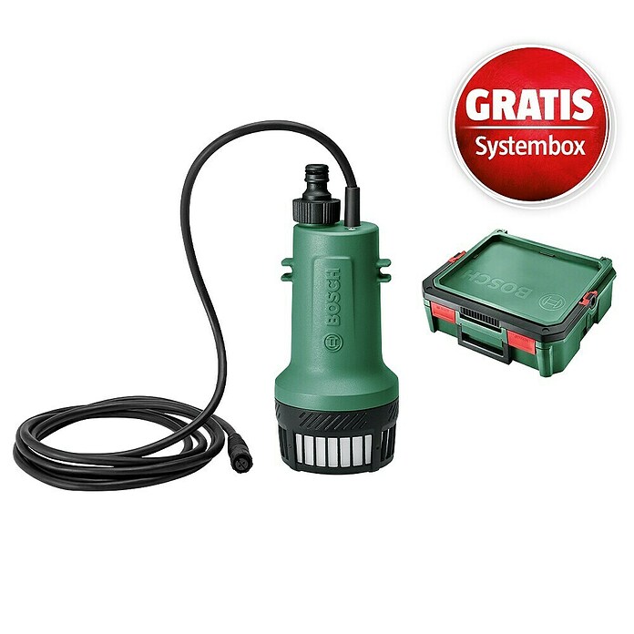 Bosch Power for All 18V Maschinenpaket (Erweiterungs-Set GardenPump 18 & gratis Systembox) | BAUHAUS