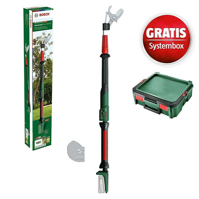 Bosch Power for All 18V Maschinenpaket (Akku-Gartenschere AdvancedPrune 18V-45 & gratis Systembox) | BAUHAUS