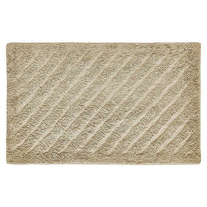 Badteppich Havanna (50 x 80 cm, Beige, Stripe, 80% Baumwolle, 20% Polyester) | BAUHAUS