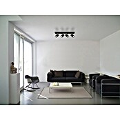 Globo James Regleta (25 W, L x An x Al: 53 x 6 x 14,5 cm, Negro, GU10, Número de bombillas: 4 ud.) | BAUHAUS