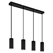 Globo James Lámpara colgante (25 W, L x An x Al: 61 x 6 x 120 cm, Negro) | BAUHAUS