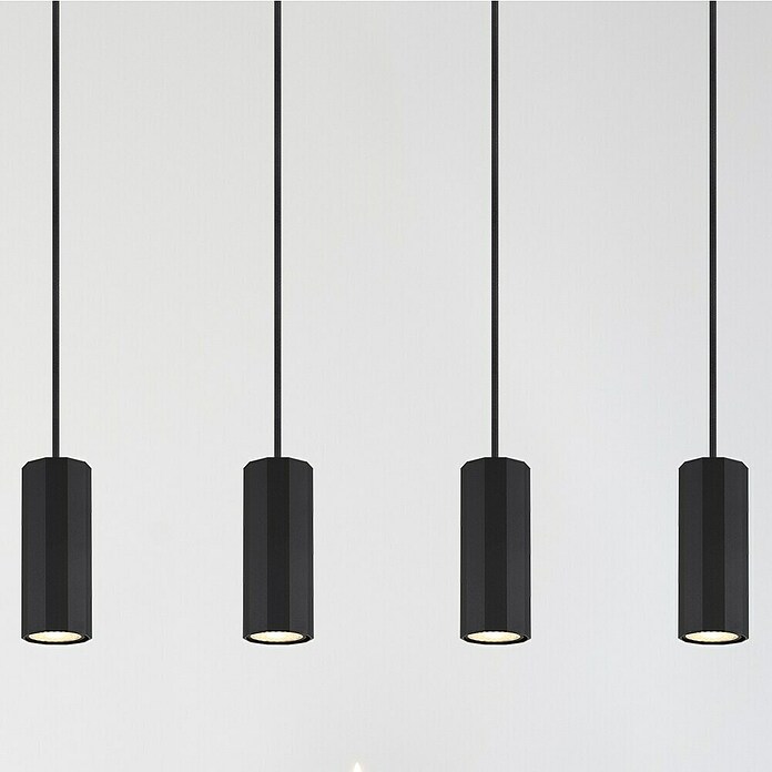 Globo James Lámpara colgante (25 W, L x An x Al: 61 x 6 x 120 cm, Negro) | BAUHAUS