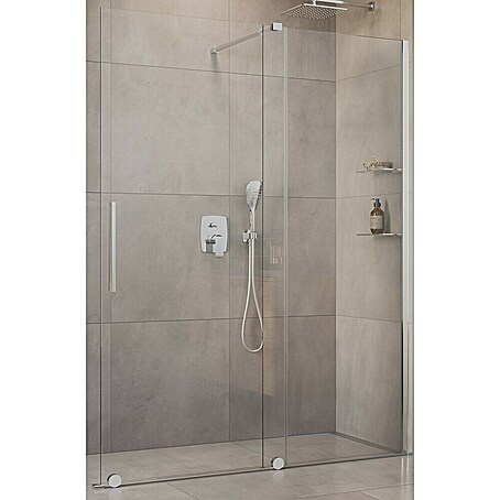 Camargue Duschwand Milano (B x H: 120 x 200 cm, Silberglanz, Glasstärke: 8 mm)