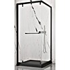 Camargue Eckdusche Verona (L x B x H: 90 x 90 x 195 cm, Schwarz) | BAUHAUS