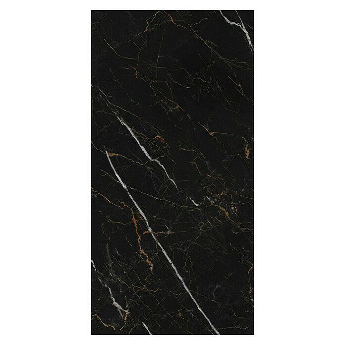 Piastrella in gres porcellanato Marquina Gold Black