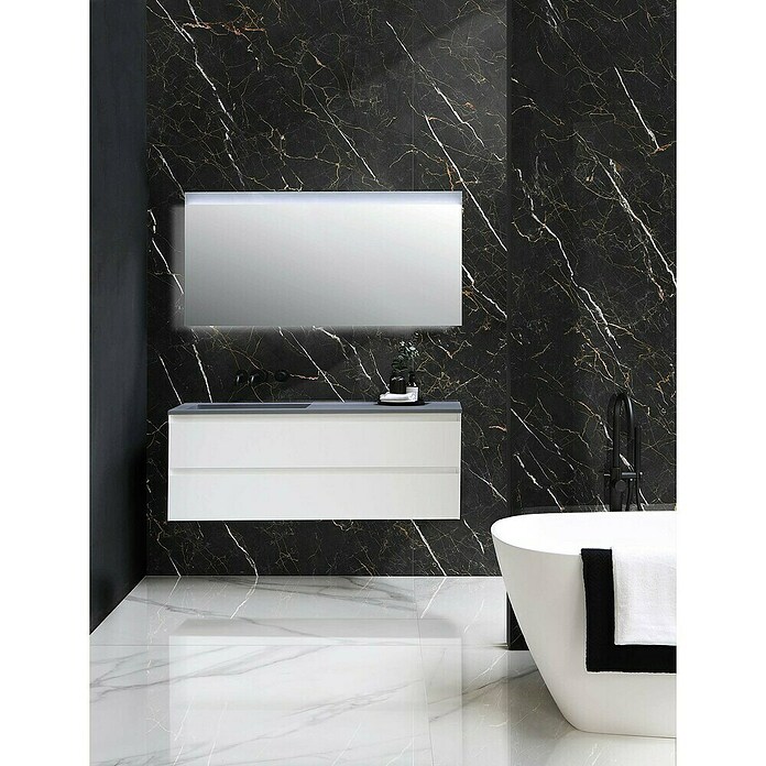 Piastrella in gres porcellanato Marquina Gold Black