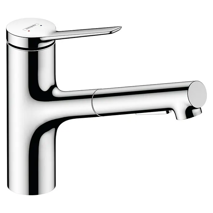 Hansgrohe Zesis M33 Spültischarmatur - Chrom, Glänzend, Mit sBox - Glänzender, verchromter Hansgrohe Waschtischmischer mit filigranem Hebel und Auslauf für moderne Badezimmer.