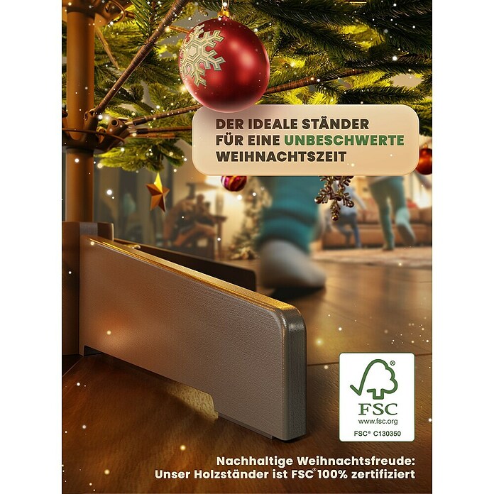 ArtiTree Künstlicher Weihnachtsbaum Nordfichte LED (Höhe: 210 cm, Grün, LED-Beleuchtung) | BAUHAUS