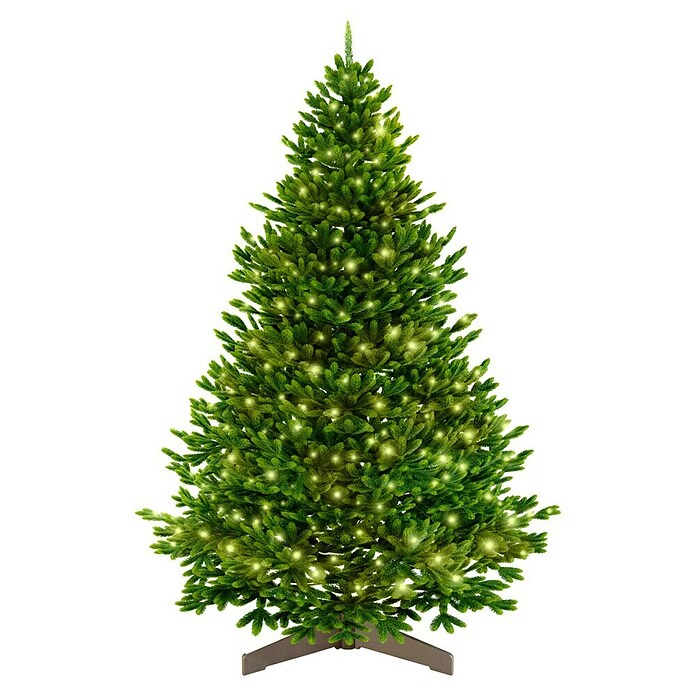ArtiTree Künstlicher Weihnachtsbaum Nordfichte LED (Höhe: 210 cm, Grün, LED-Beleuchtung) | BAUHAUS