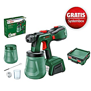 Bosch Power for All 18V Maschinenpaket (Akku-Farbsprühsystem AdvancedSpray 18V-500 (1 Akku) + gratis Systembox)