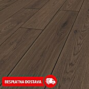LOGOCLIC Vinto Laminat Hrast Classic Cocoa  (Smeđa, Rustikalni pod, 1.288 x 195 x 8 mm) | BAUHAUS