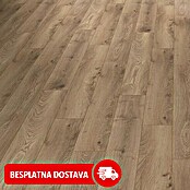 Krono Original Laminat hrast Haybridge  (Smeđa, Rustikalni pod, 1.288 x 195 x 12 mm) | BAUHAUS