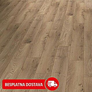 Krono Original Laminat hrast Haybridge (Smeđa, Rustikalni pod, 1.288 x 195 x 12 mm)
