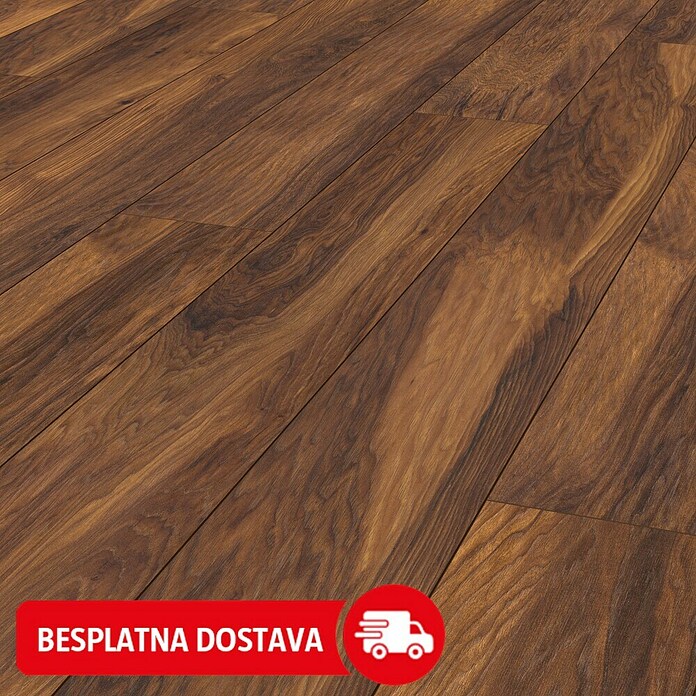 LOGOCLIC Vinto Laminat Classic Hickory Donada  (Rustikalni pod, 1.288 x 195 x 8 mm) | BAUHAUS