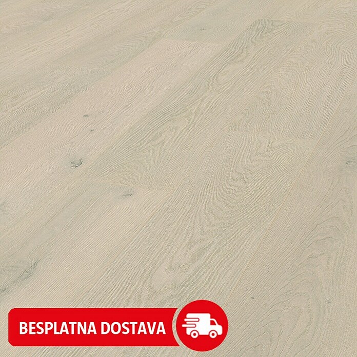 LOGOCLIC Aquaprotect Laminat Hrast Mistery  (Bež, Rustikalni pod, 1.288 x 195 x 8 mm) | BAUHAUS