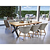 Vrtni stol (D x Š: 220 x 100 cm, Materijal stolne ploče: Drvo)