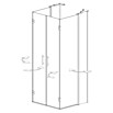 Camargue Vario Duschkabine S92S92 (80 x 202,2 cm, Beschichtet, Glasstärke: 6 mm, Silber, Links x Mitte x Rechts: 80 x 80 x 80 cm) | BAUHAUS