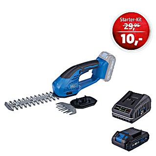 Scheppach IXES 20V Maschinenpaket (Akku-Gras- & Strauchschere C-HTGS200-X + Starterkit)