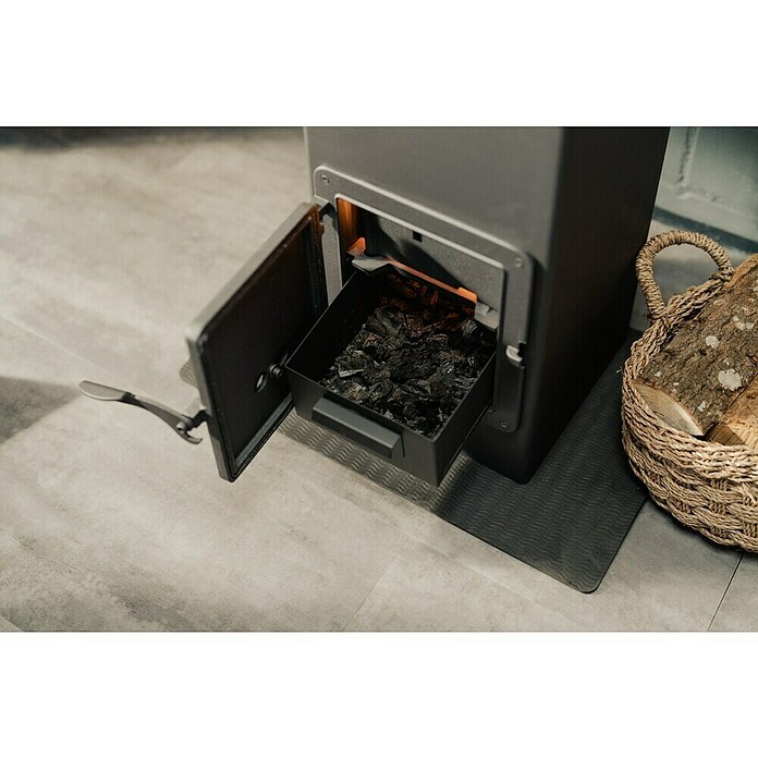 Werkstattofen Thalia (5,3 kW, Raumheizvermögen: 160 m³, Schwarz) | BAUHAUS
