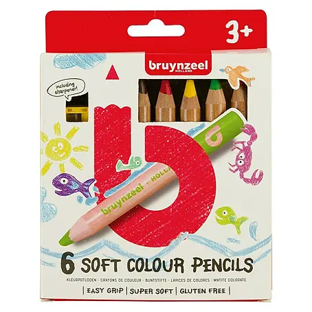 Talens Bruynzeel Set de lápices de dibujo Soft color pencils