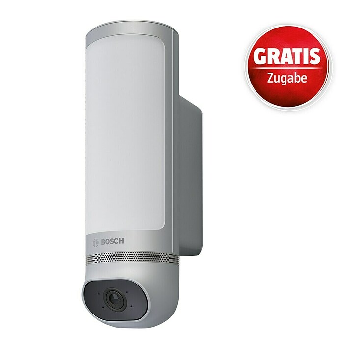 Bosch Smart Home Außenkamera Eyes II (1.080 Pixel (Full HD), Silber, Erfassungswinkel: 180 °, Erfassungsreichweite: 8 m) | BAUHAUS