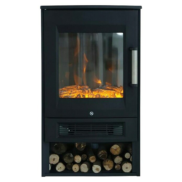 Voltomat Chimenea eléctrica Oslo con Wifi (1.800 W, Negro, 34,5 x 44 x 74,5 cm) | BAUHAUS